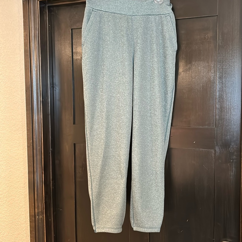 Columbia Sweatpants Pockets Jogger Green Women’s Size M Fleece Lined